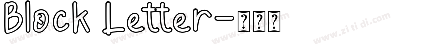 Block Letter字体转换